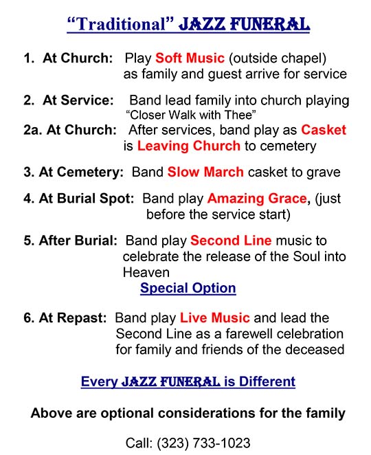 New Orleans Traditional Jazz Funeral